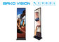 Indoor Poster LED Display 3G/WiFi/USB Mirror Standing Advertising Screen Digital Front Service