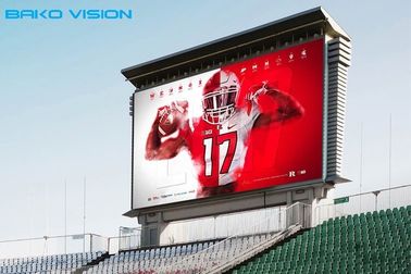 Outdoor Fixed High Brightness Led Billboard Advertising Steel / Aluminum Display Panel P8 P10