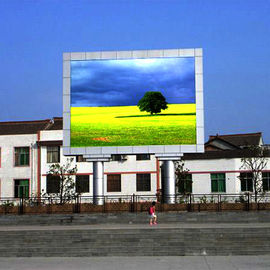 Outdoor Fixed LED Display Steel / Aluminum Panel P6.67 Full Color Back Access