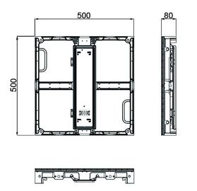 Die Casting Aluminum 6500 Nits P3.91 Indoor Rental LED Display