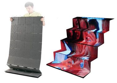 Convenient Transport and Space Saving Flexible Led Curtain Display with Foldable Modules