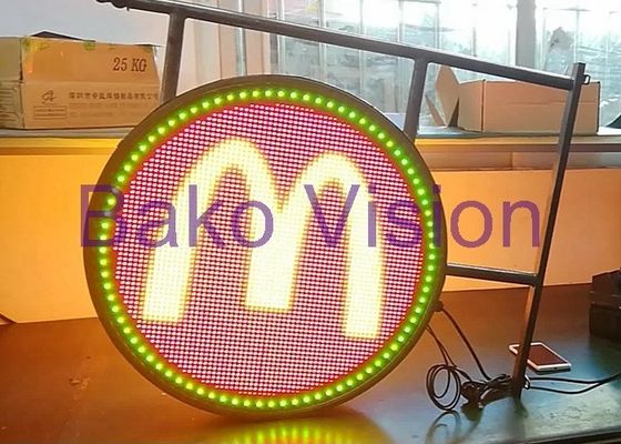 WIFI/USB Outdoor Roadside Led Display Round Logo Sign Eye - Catching LED Display