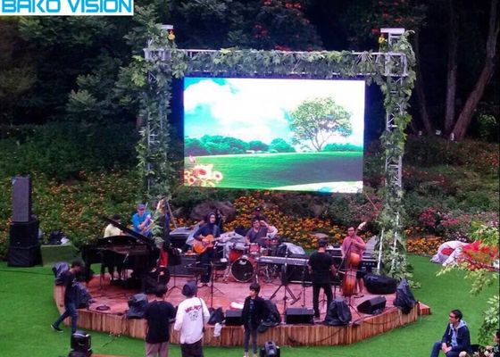 High Brightness Outdoor Rental LED Display Large Cabinet For Wedding Hall Show Events