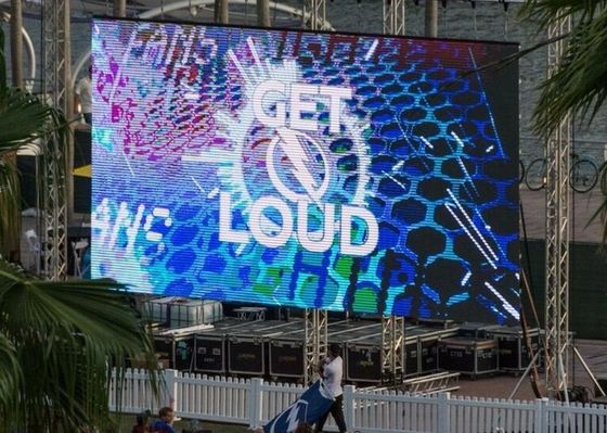 IP65 Waterproof Outdoor Rental Led Screen 6000 Nits Wide Viewing Angle 1920 Hz
