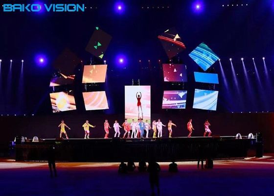 Stage Lighting Internal Indoor Full Color Led Display Screen High Resolution For Show