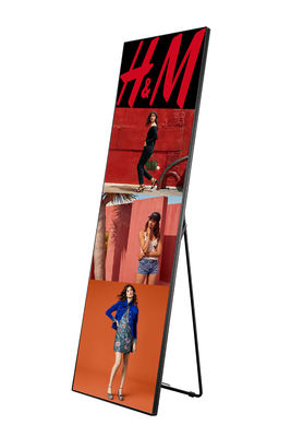 Slim Design Moveable P2.5 Indoor LED Poster Display For Advertising