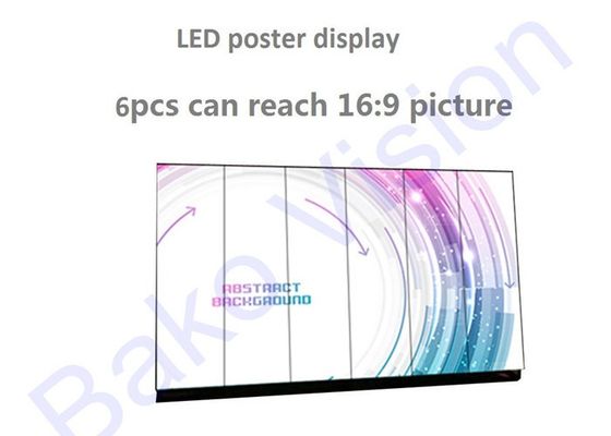 2.5mm Pixel Pitch LED Poster Display Sign Media Tool Digital Signage 1G1R1B