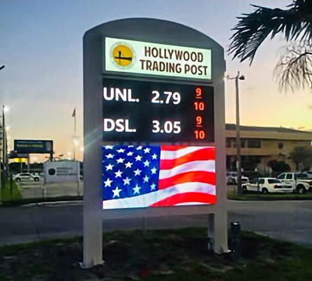 Double Sides P8 Outdoor Fixed LED Display With Nationstar Leds