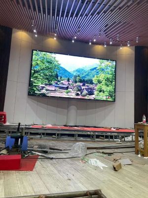 P4 P5 Indoor Fixed LED Screen Wall Front Access With Steel Cabinet