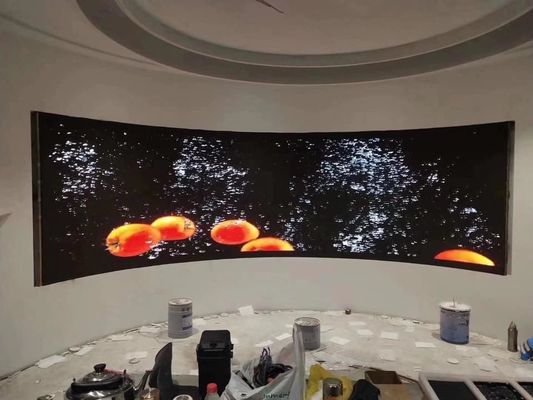 160000 Pixel Flexible LED Display 1000cd/m2 Soft Rubber Moudle