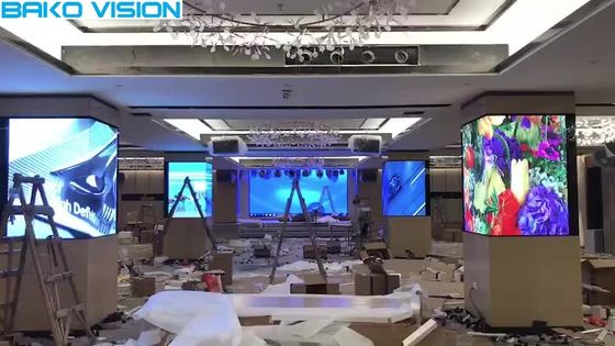 High Brightness P5mm Indoor Fixed LED Display Wall Panel For Hall Bar