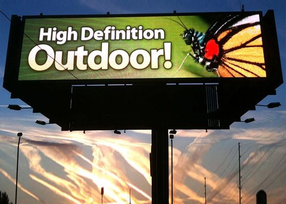 High Brightness Fixed Install Advertising LED Display Outdoor Full Color LED Screen