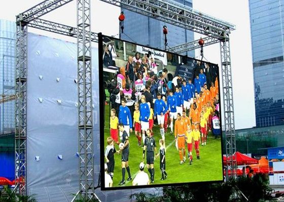 6500cd/Sqm Outdoor Rental LED Display Seamless Splicing P3.91mm BAKO Vision