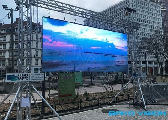 65536 Pixels Outdoor Rental LED Panel IP21 Good Flatness