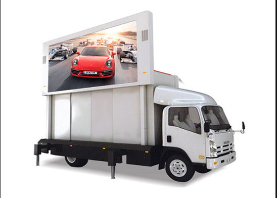 Outdoor Lifting Mobile Led Display Truck , Mobile Video Display 6mm ...
